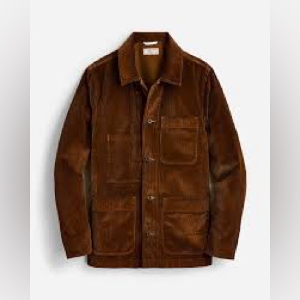 J. Crew Brown Corduroy Shirt Jacket - Picture 2 of 5